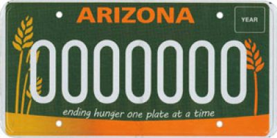 License Plate for Hunger Relief
