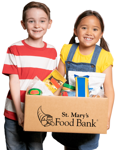 SMFB EOY AZ Tax Credit 2022 Kids Holding Food Box
